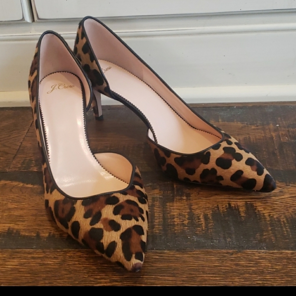 JCrew Leopard heels - Picture 2 of 4
